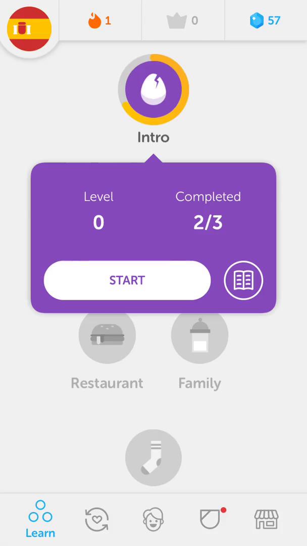 Screenshot of Leaderboards on Duolingo
