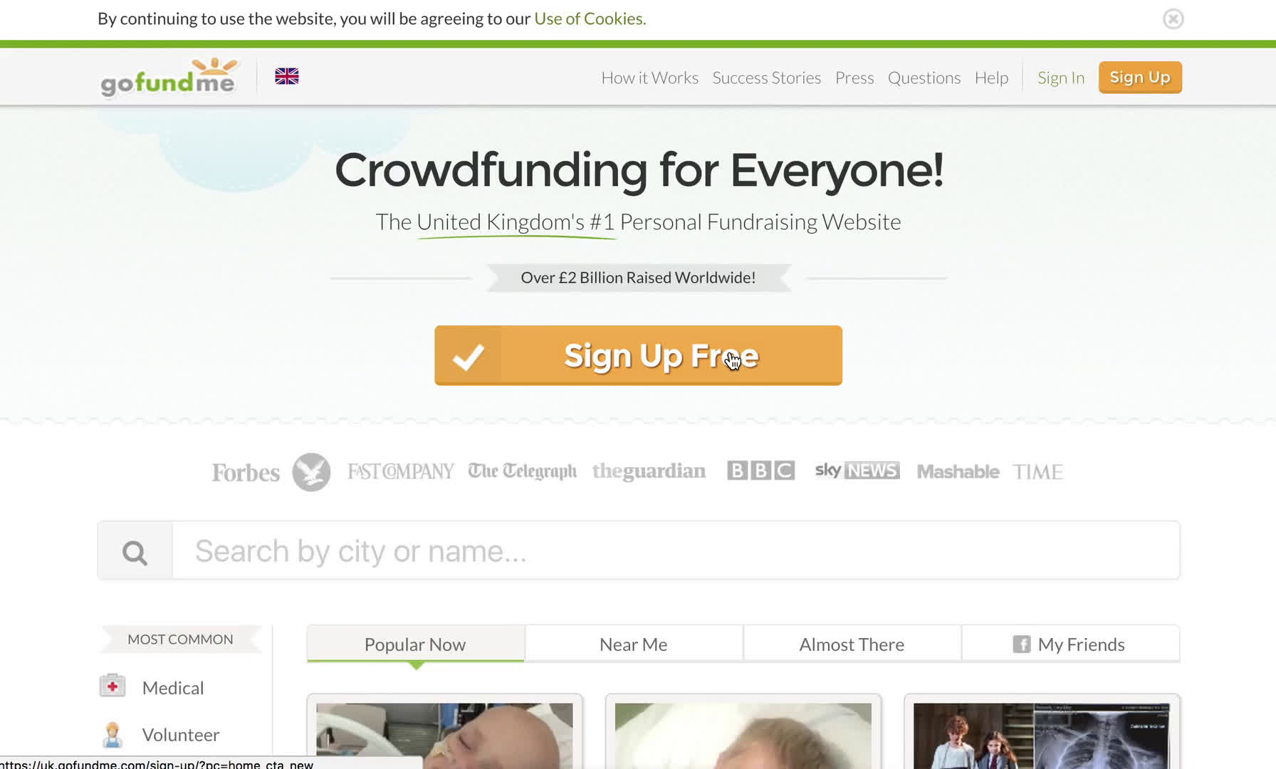 Creating a campaign on GoFundMe video screenshot