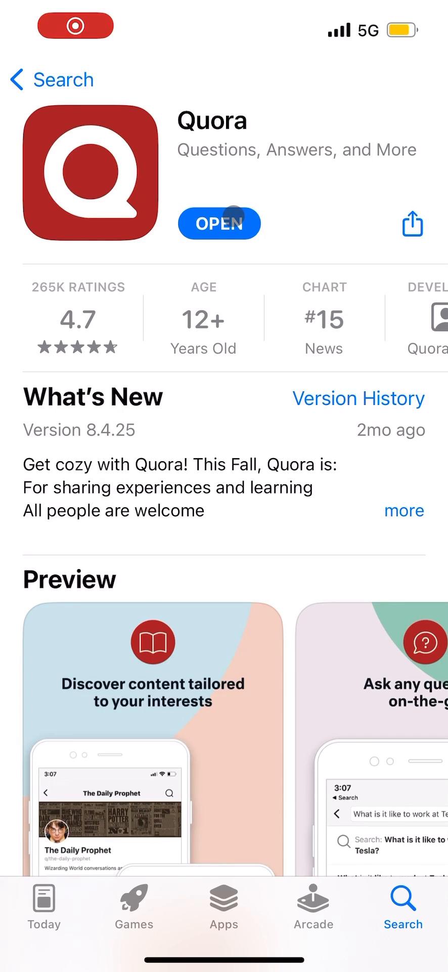 Onboarding on Quora video screenshot