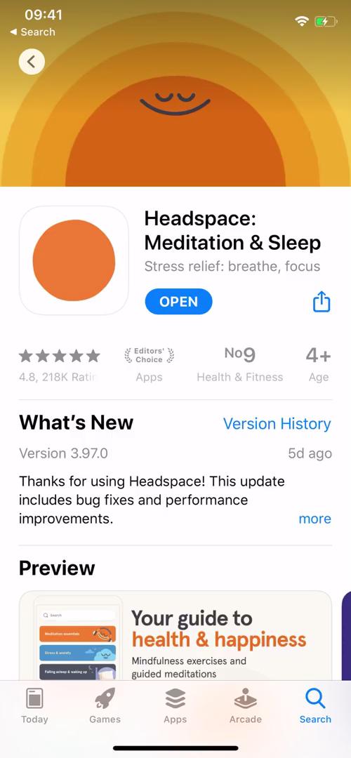 Onboarding on Headspace (video & 18 screenshots)