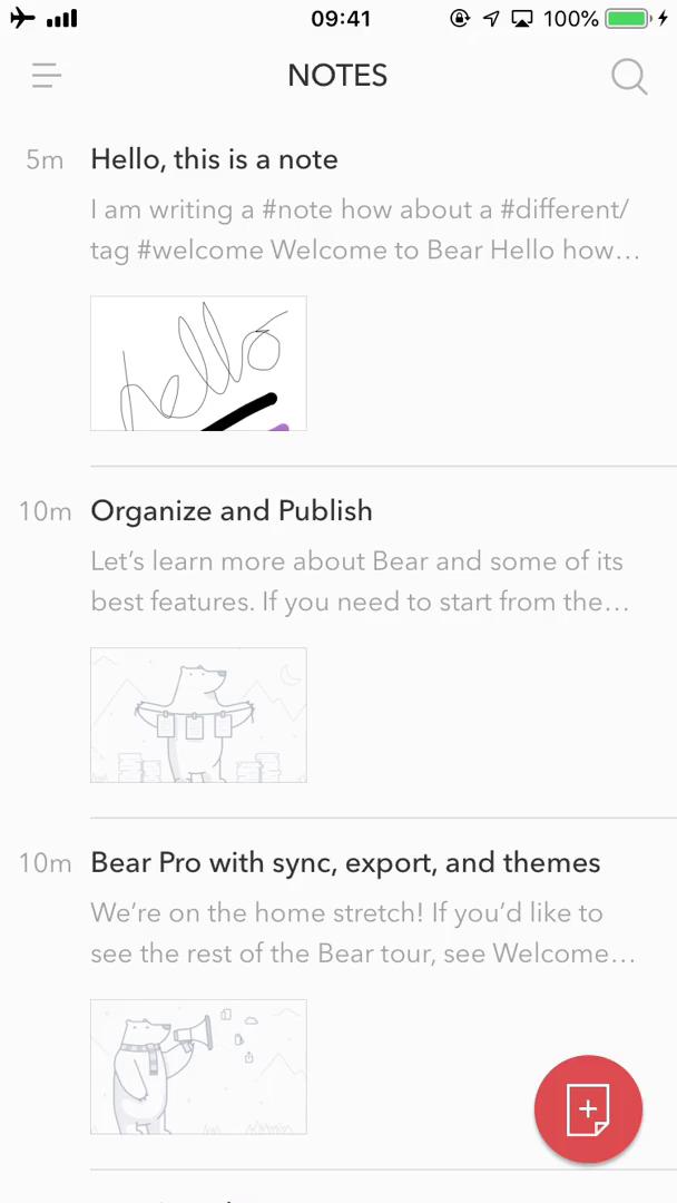 General browsing on Bear notes video screenshot