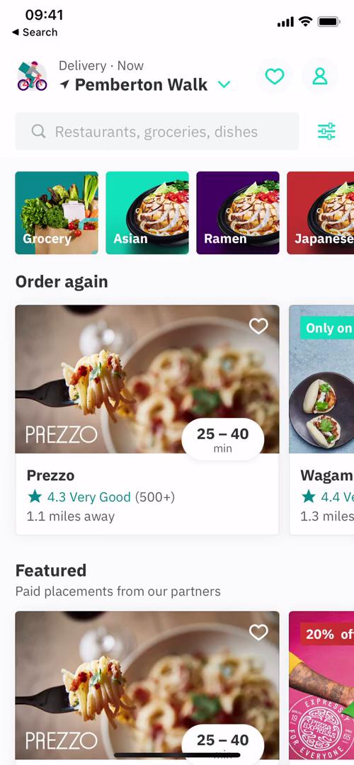 Searching on Deliveroo video screenshot