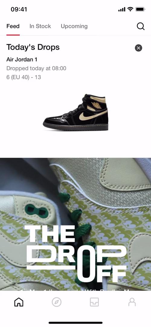 Discovering content on SNKRS by Nike video screenshot