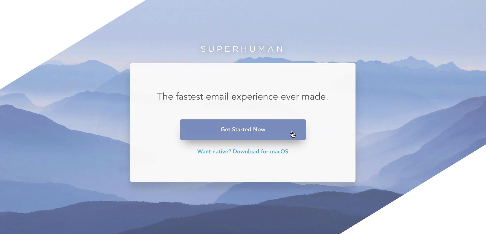 Screenshot of Onboarding on Superhuman