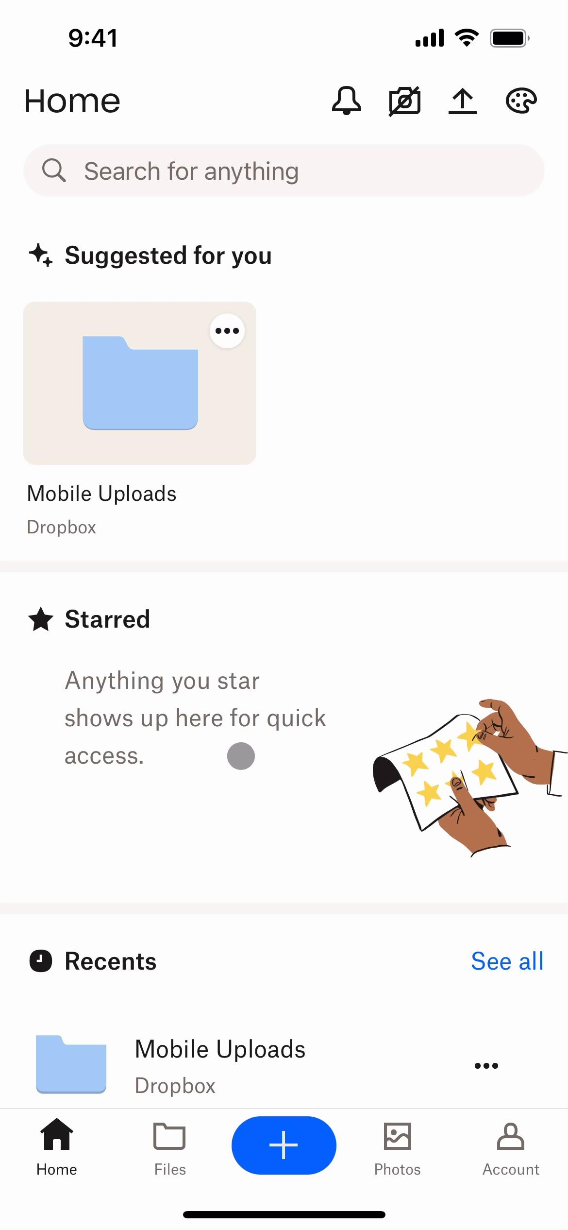 Creating a folder on Dropbox video screenshot