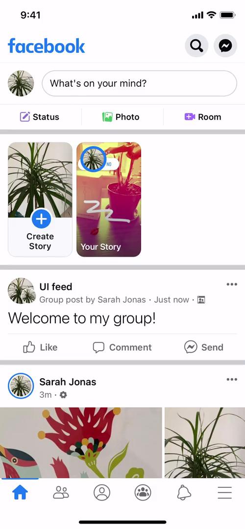 Joining a group on Facebook video screenshot