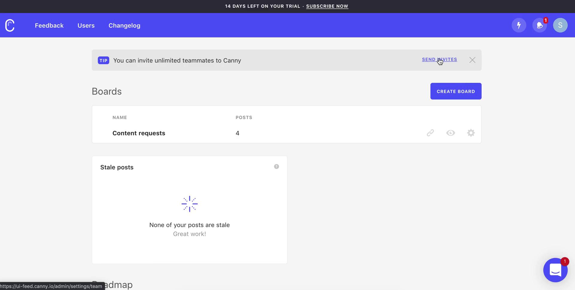 Inviting people on Canny video screenshot