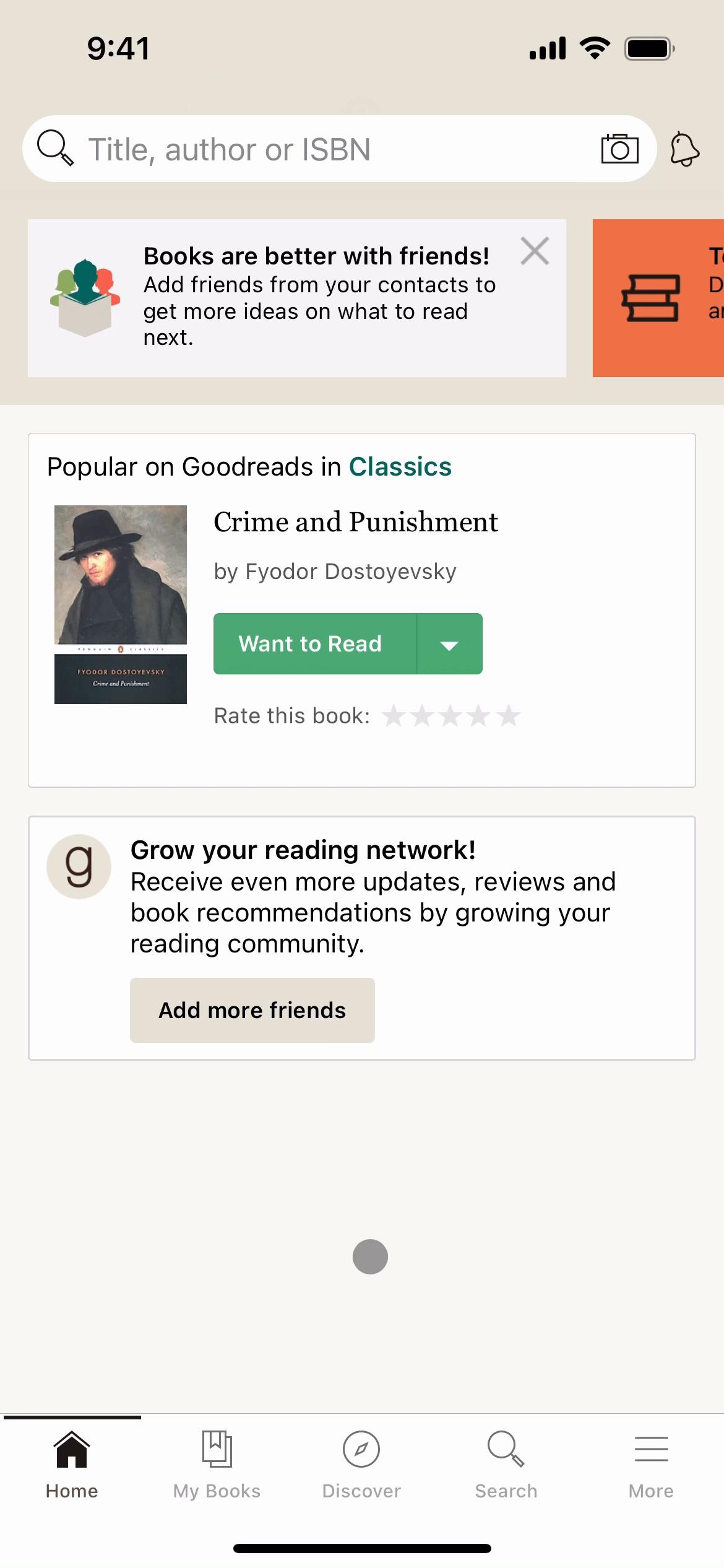 Discovering content on Goodreads video screenshot