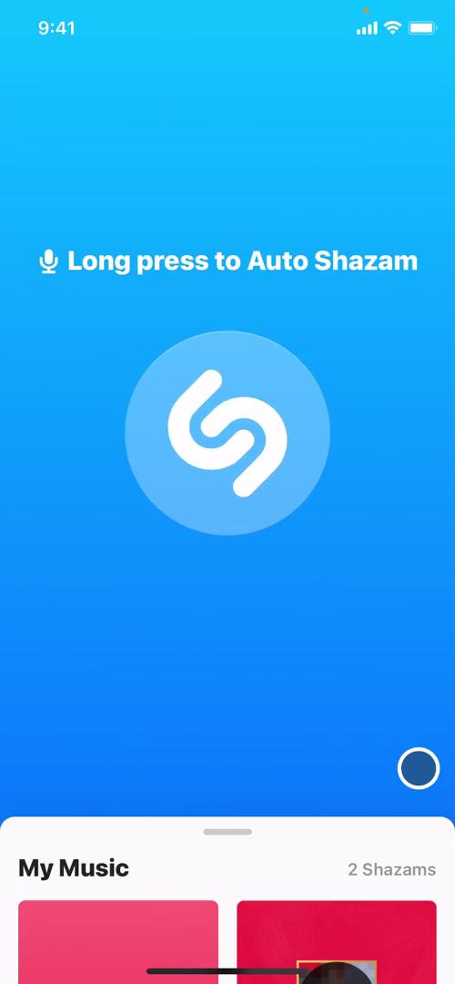 Searching on Shazam video screenshot