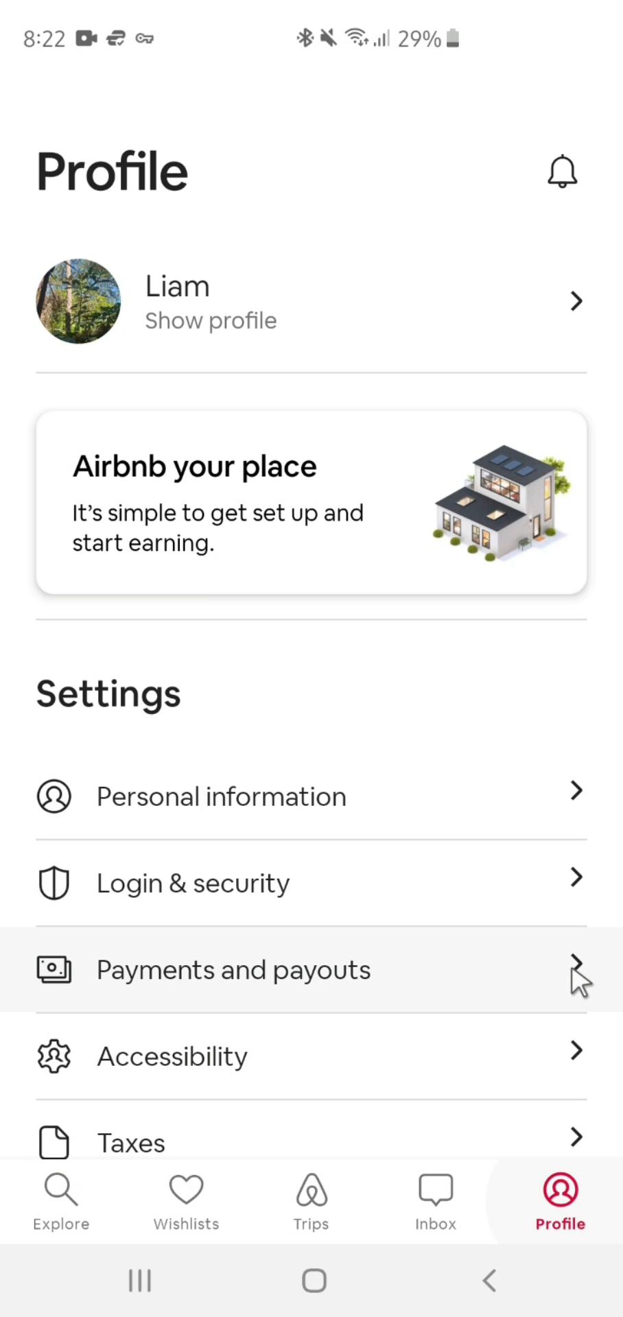 Screenshot of Downloading data on Airbnb