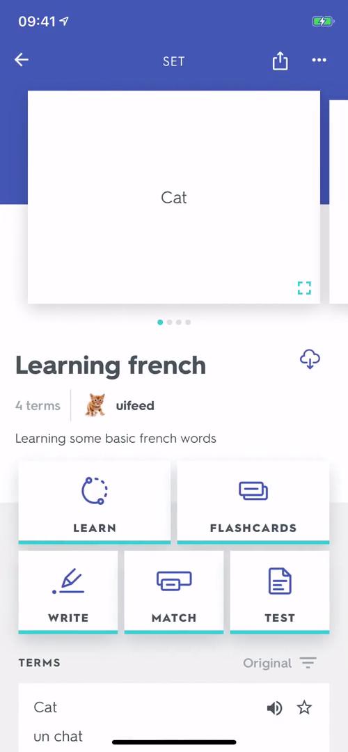 Learning on Quizlet video screenshot