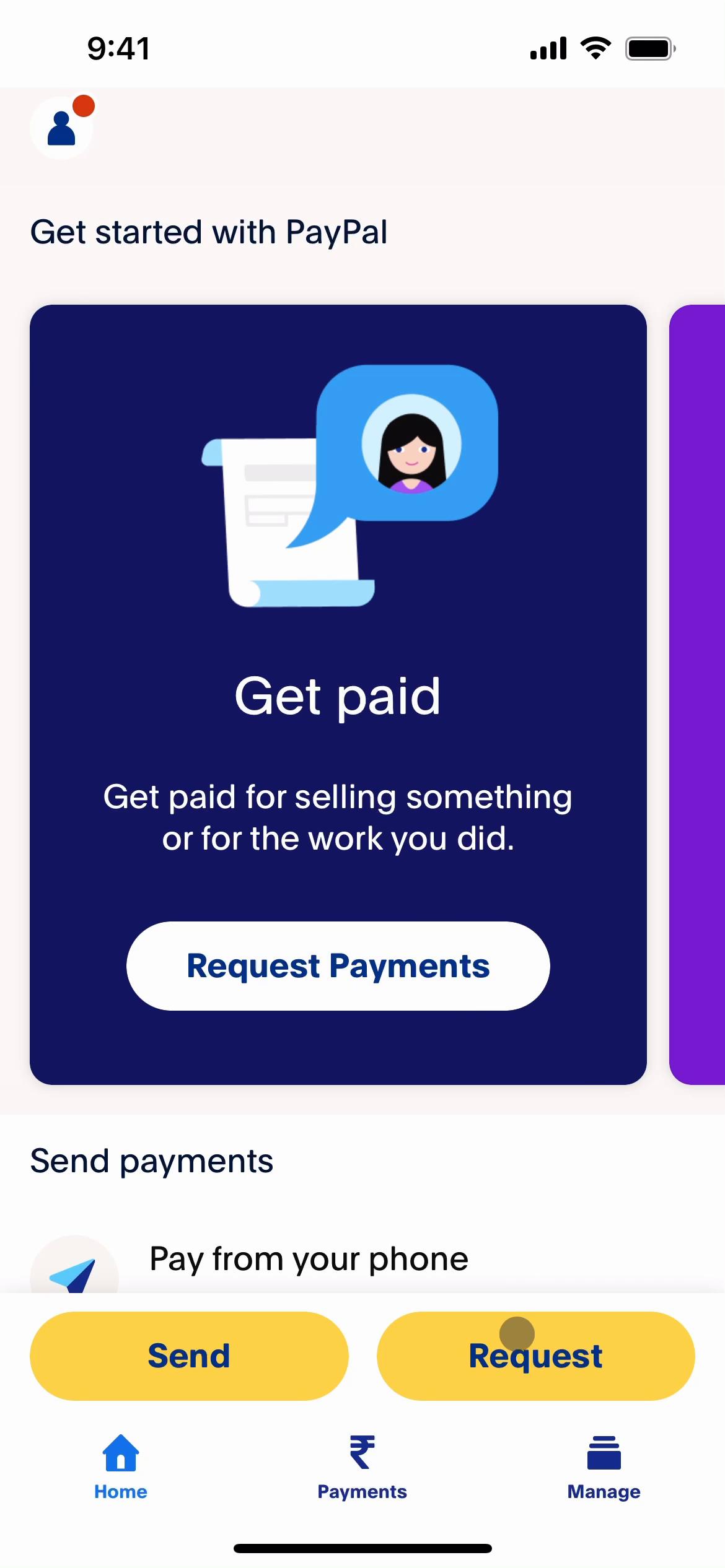 Adding payment details on PayPal video screenshot