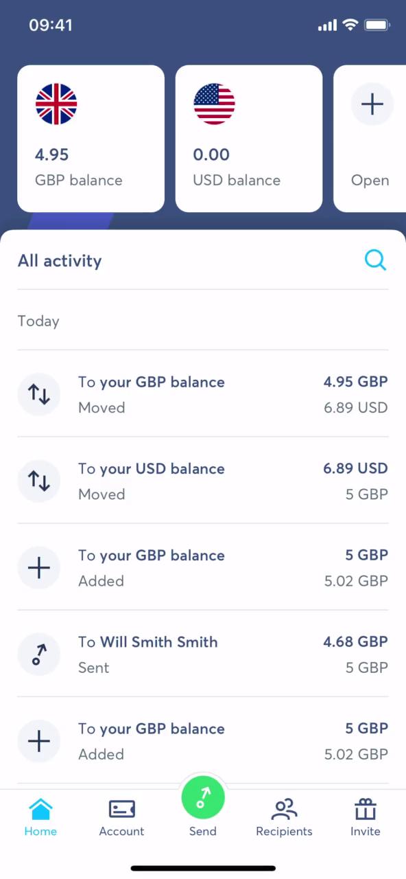 Sending currency on Wise video screenshot
