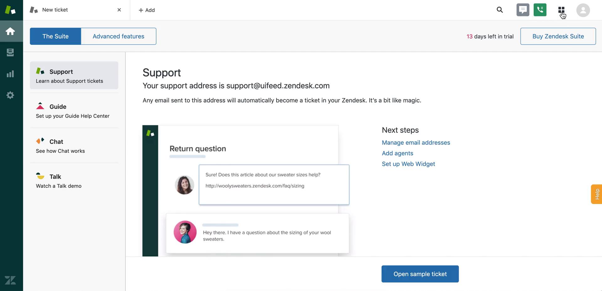 Screenshot of Creating a support article on Zendesk