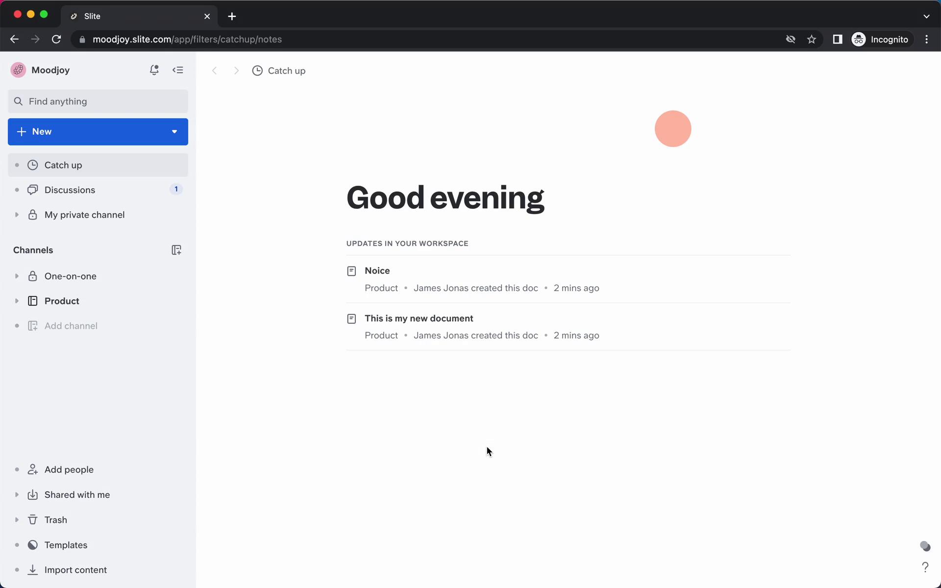 Discussions User Flow Videos Examples