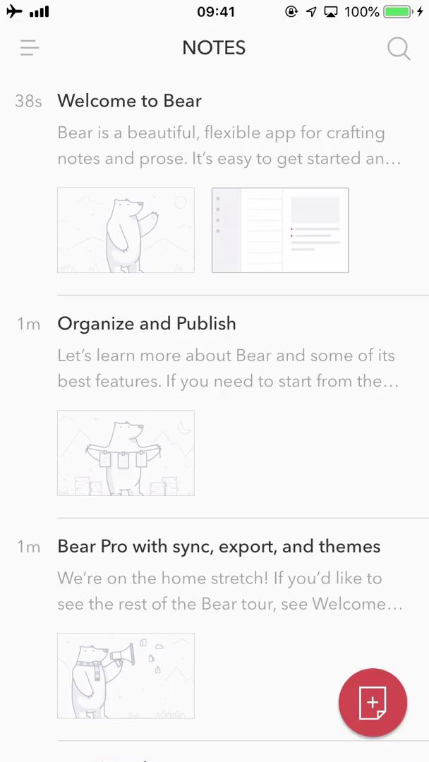 Creating a post on Bear notes video screenshot