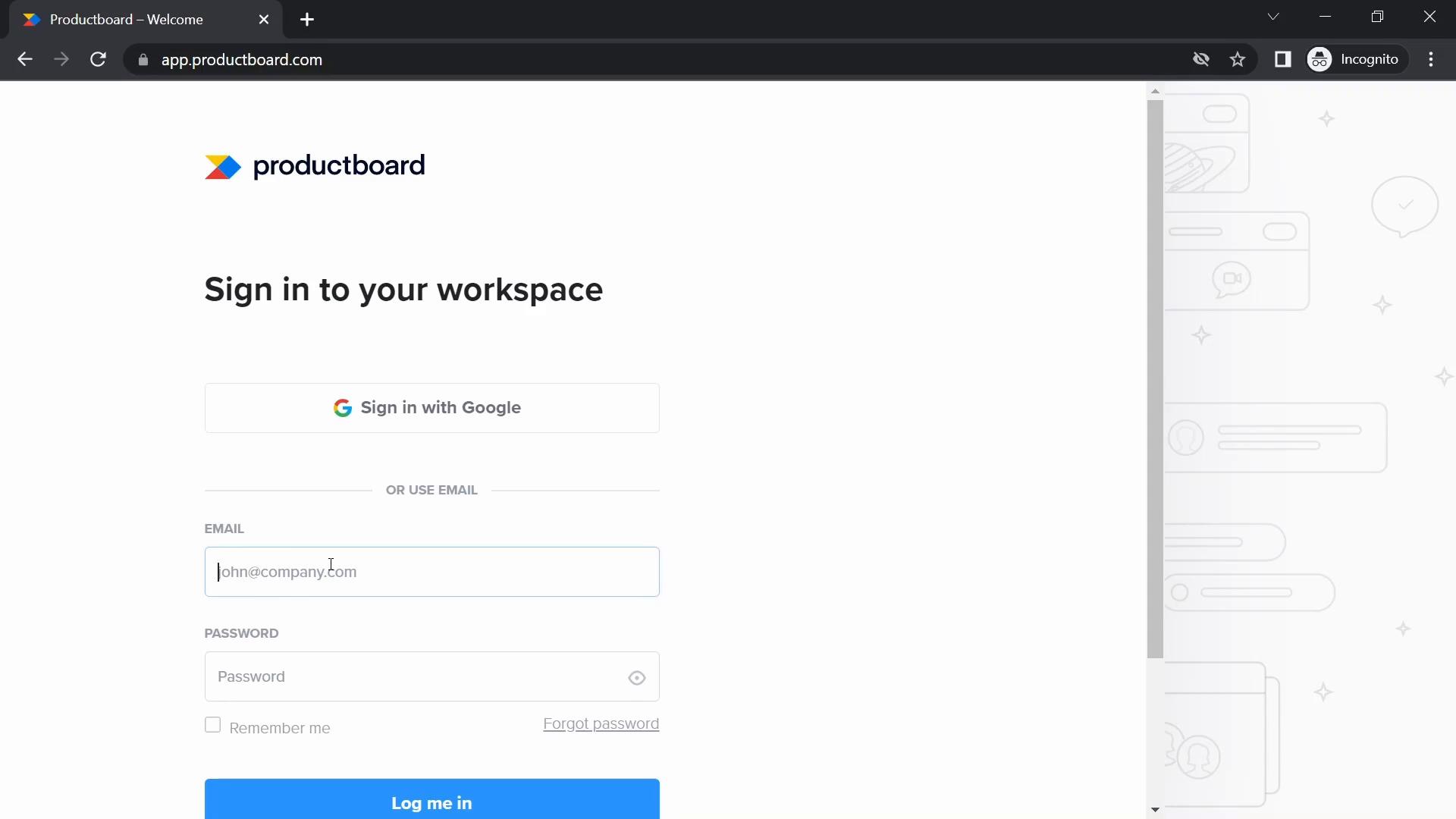 Creating a workspace on Productboard video screenshot