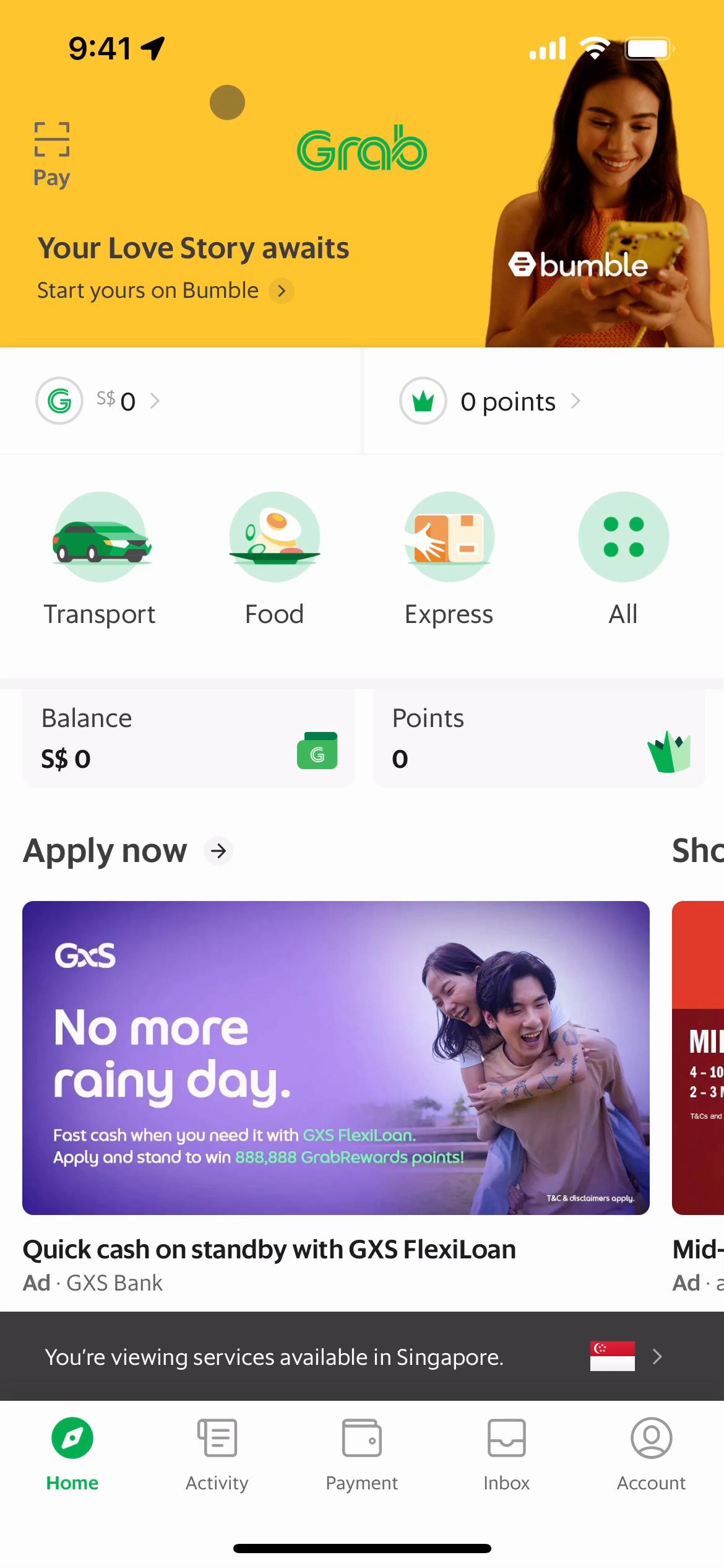 Upgrading your account on Grab video screenshot