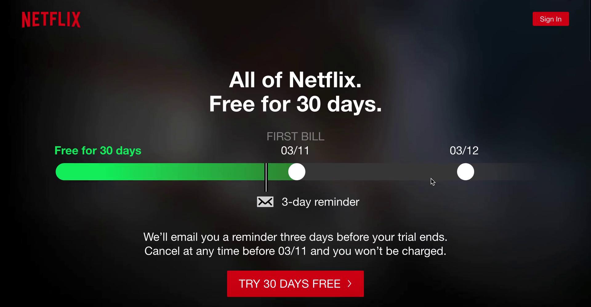 Logging in on Netflix video screenshot