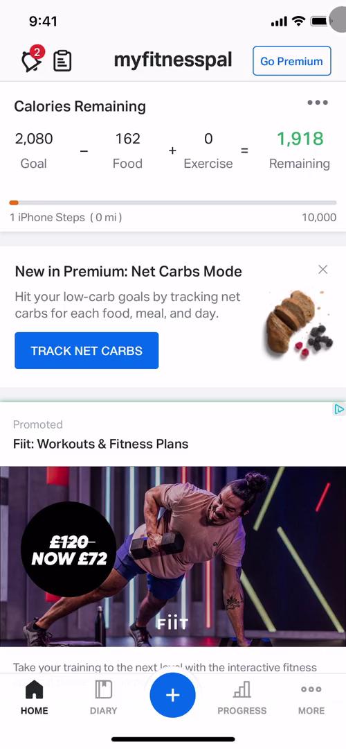 Upgrading your account on MyFitnessPal video screenshot