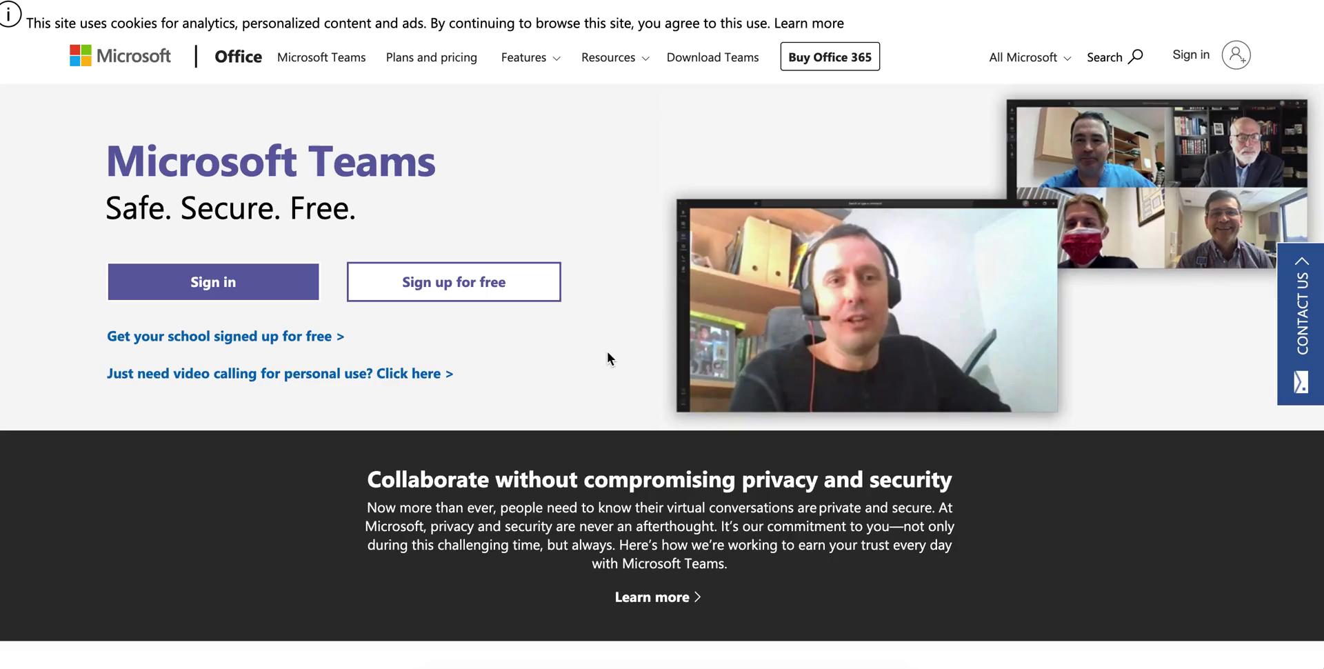 Screenshot of Onboarding on Microsoft Teams