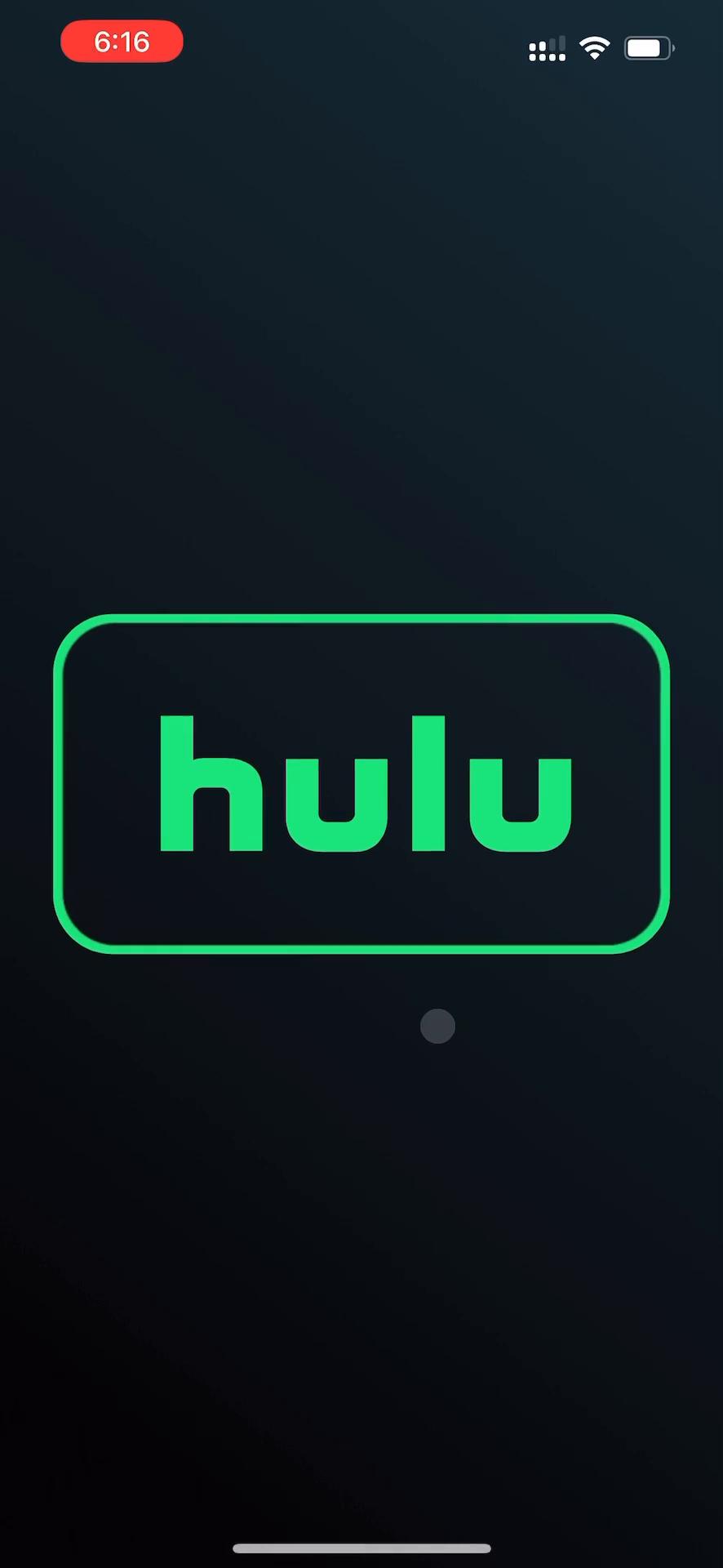 Screenshot of Discovering content on Hulu