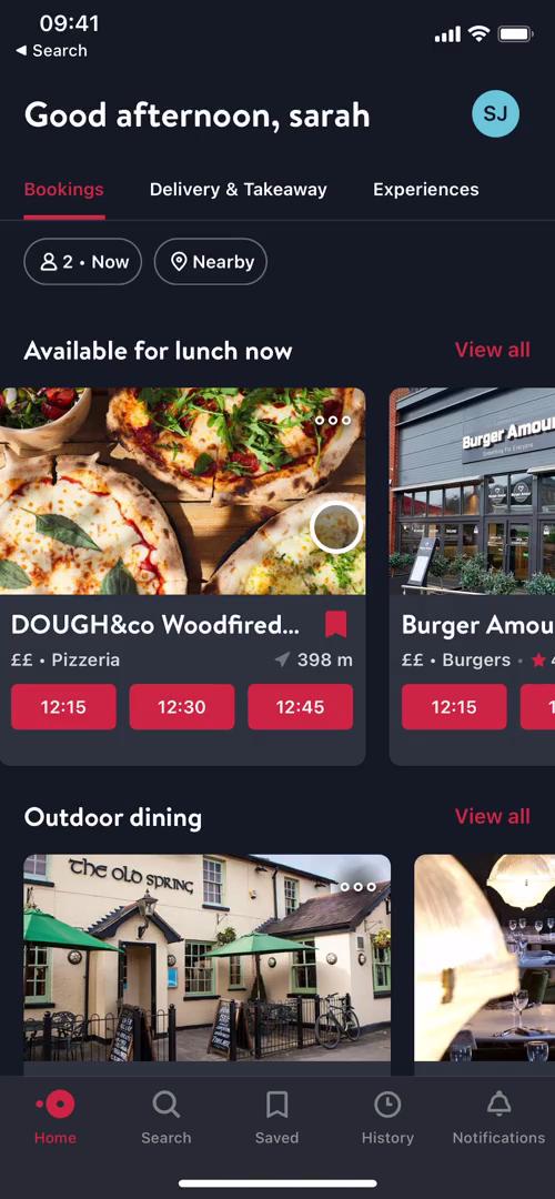 Searching on OpenTable video screenshot
