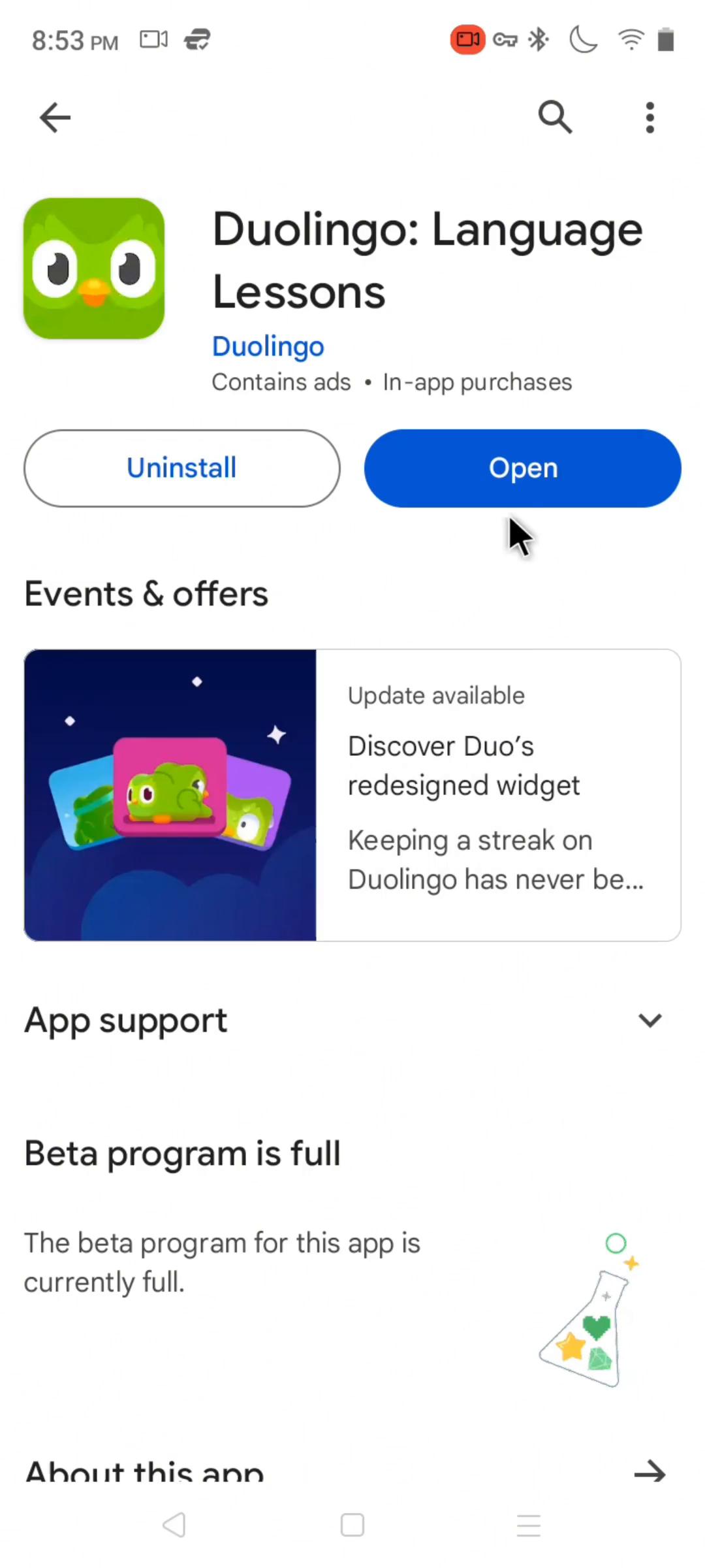 Onboarding on Duolingo video screenshot
