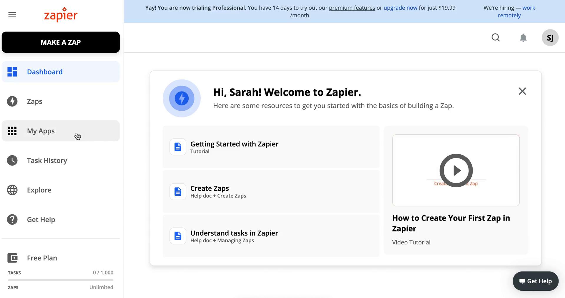 Integrations on Zapier video screenshot