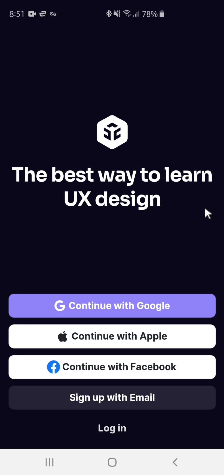 Logging in on Uxcel video thumbnail