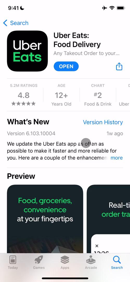 Onboarding on Uber Eats video screenshot