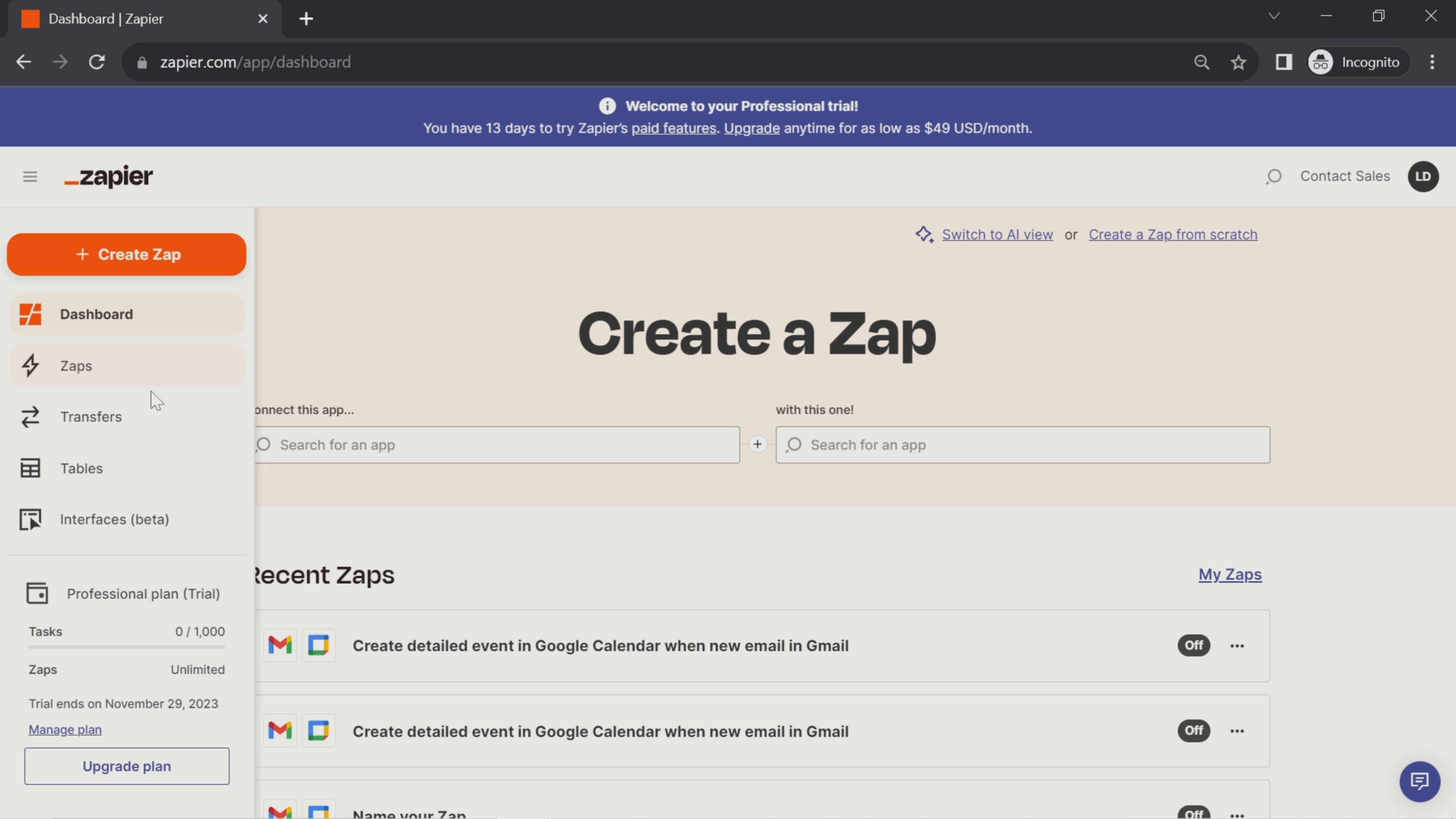 Integrations on Zapier video screenshot
