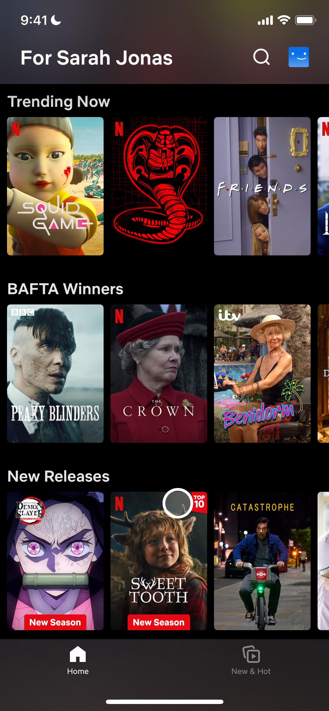 Searching on Netflix video screenshot