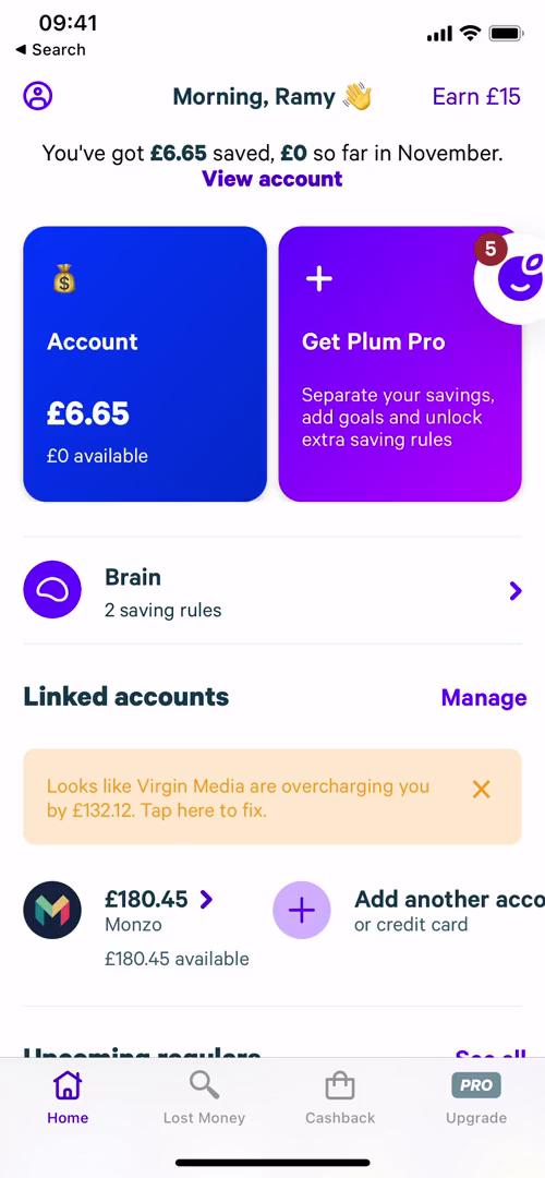 Upgrading your account on Plum video screenshot