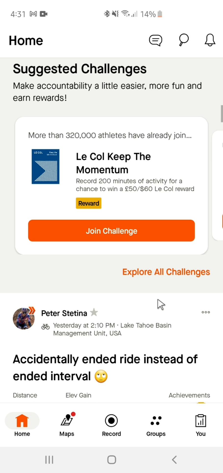 Adding comments on Strava video thumbnail