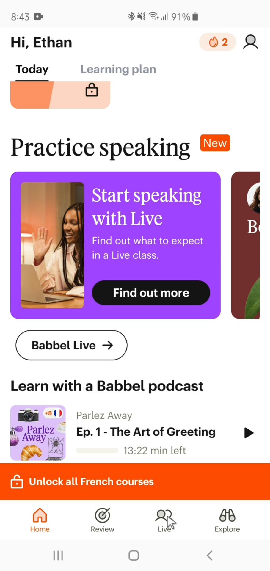 Booking free classes on Babbel video thumbnail