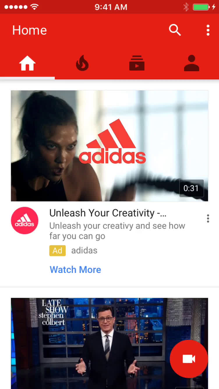 Screenshot of Searching on YouTube