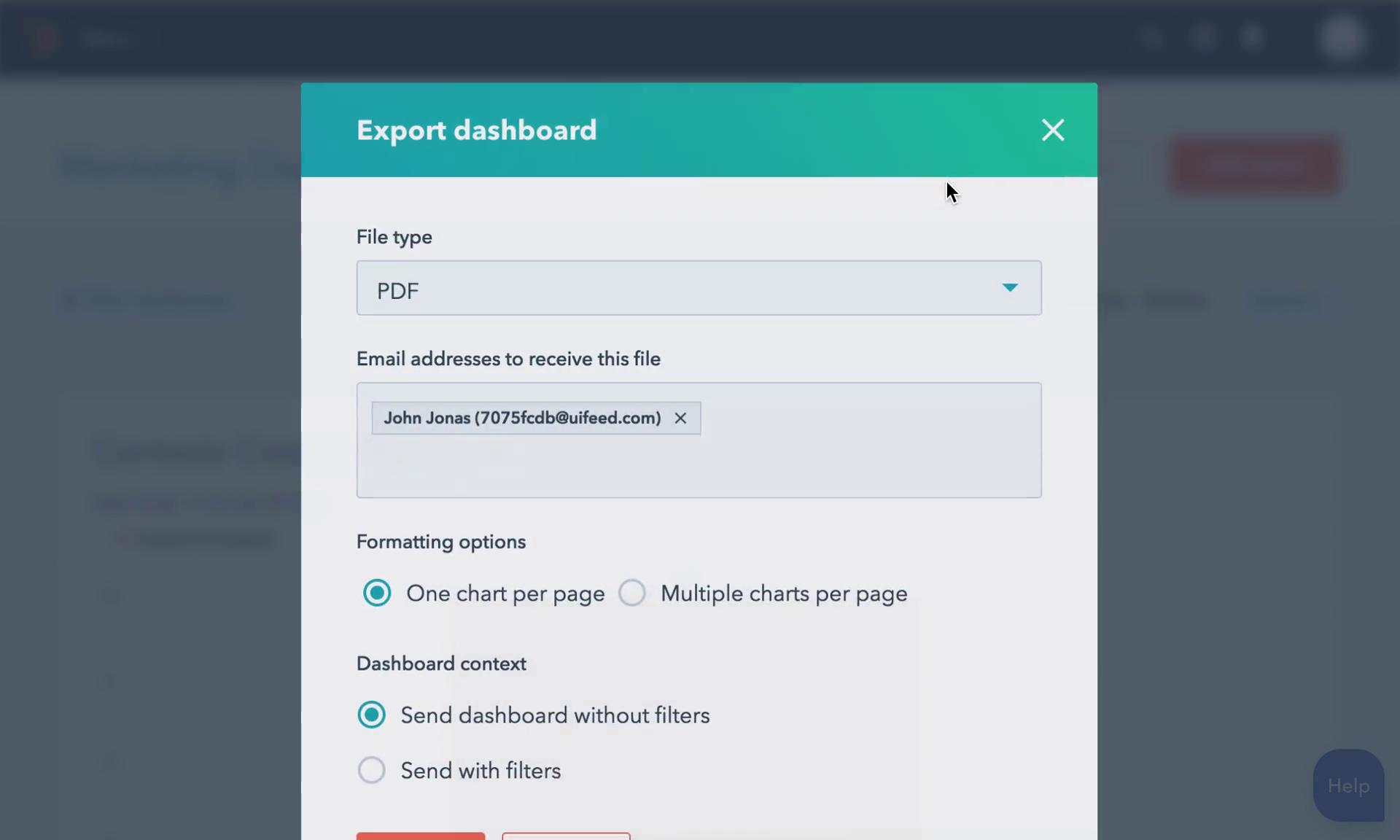 Exporting data on HubSpot CRM video screenshot