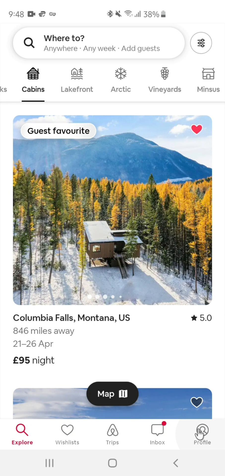 Screenshot of Giving feedback on Airbnb