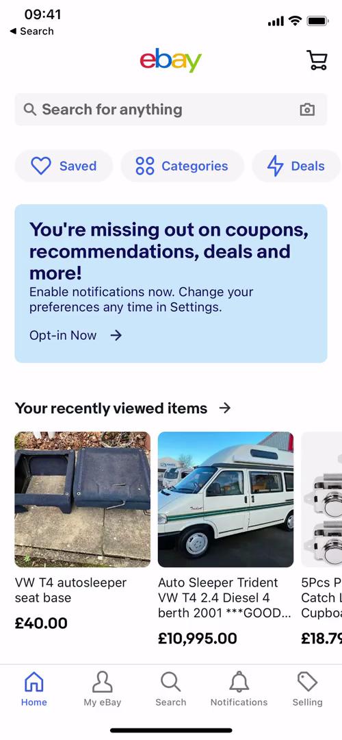 Searching on eBay video screenshot