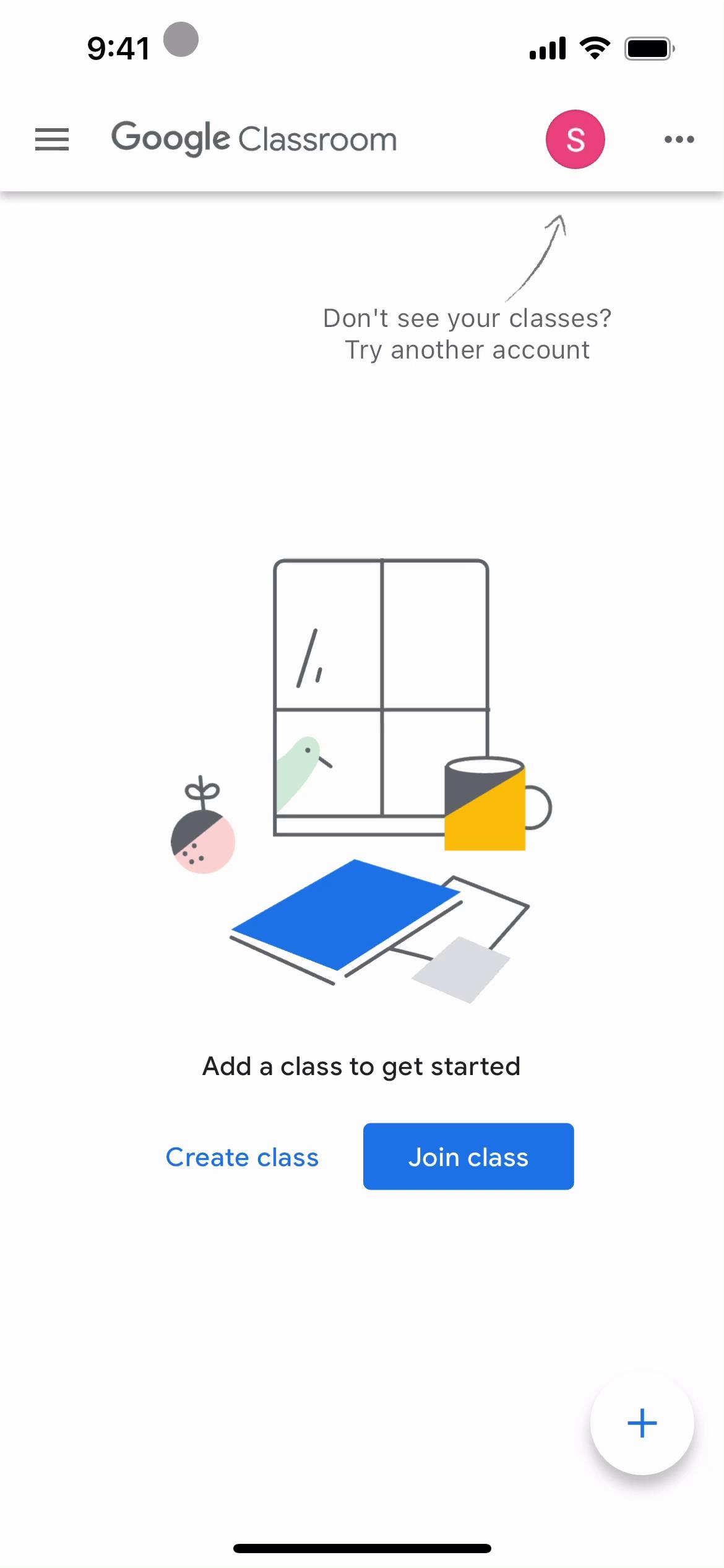 Screenshot of Help center on Google Classroom