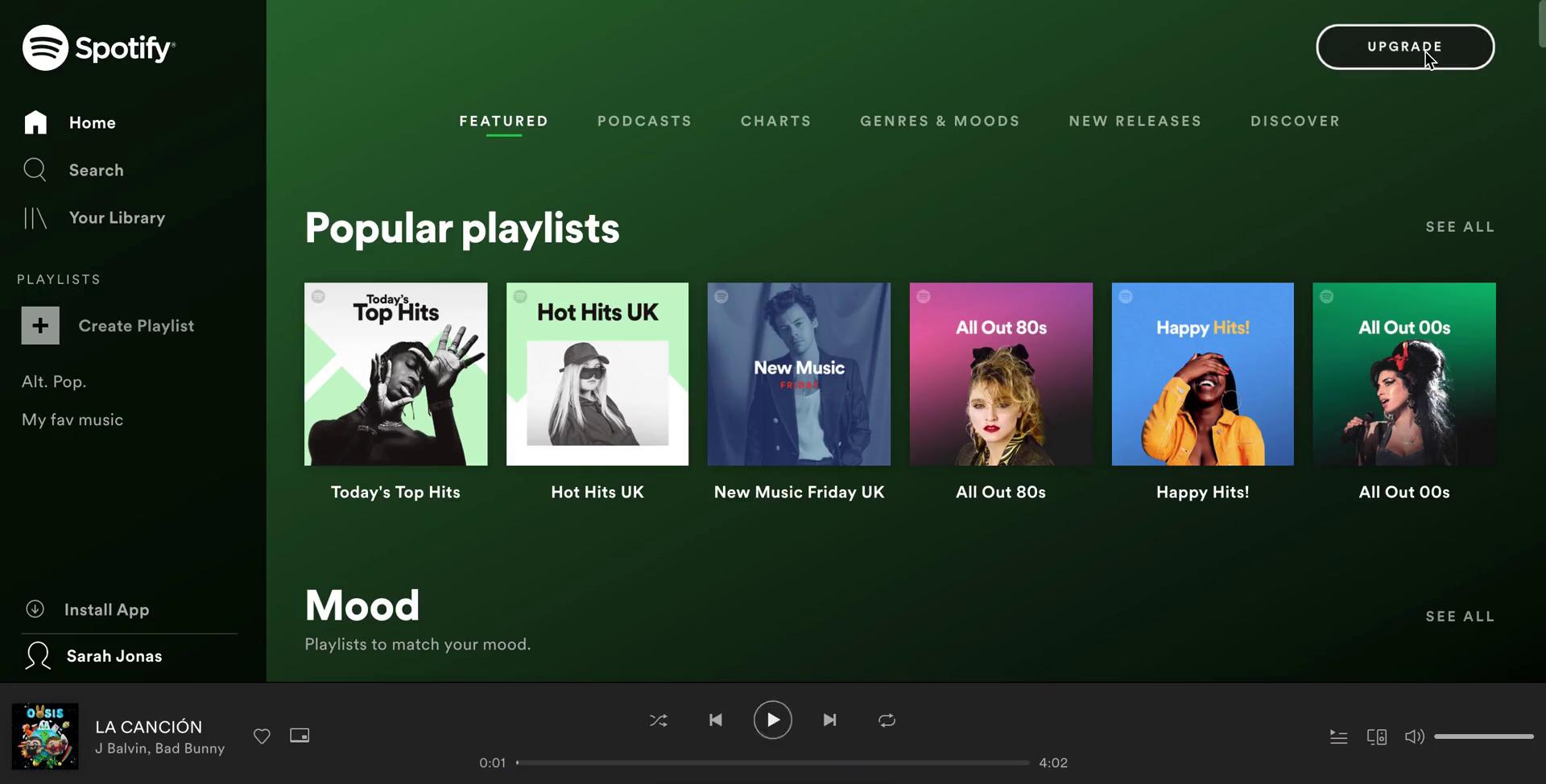 Upgrading your account on Spotify video screenshot