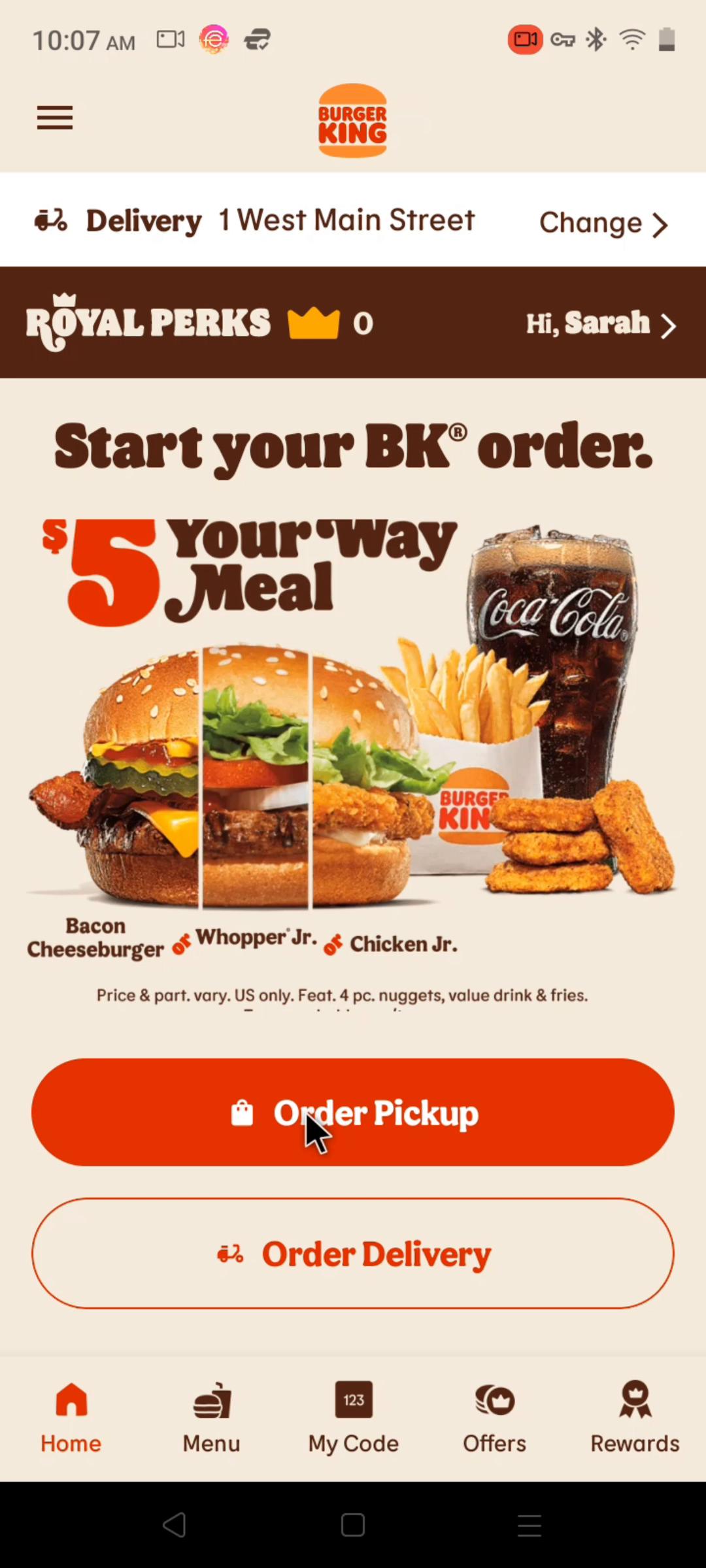 Adding to cart on Burger King video thumbnail