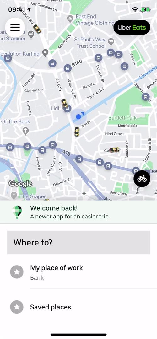 Driver signup on Uber video screenshot