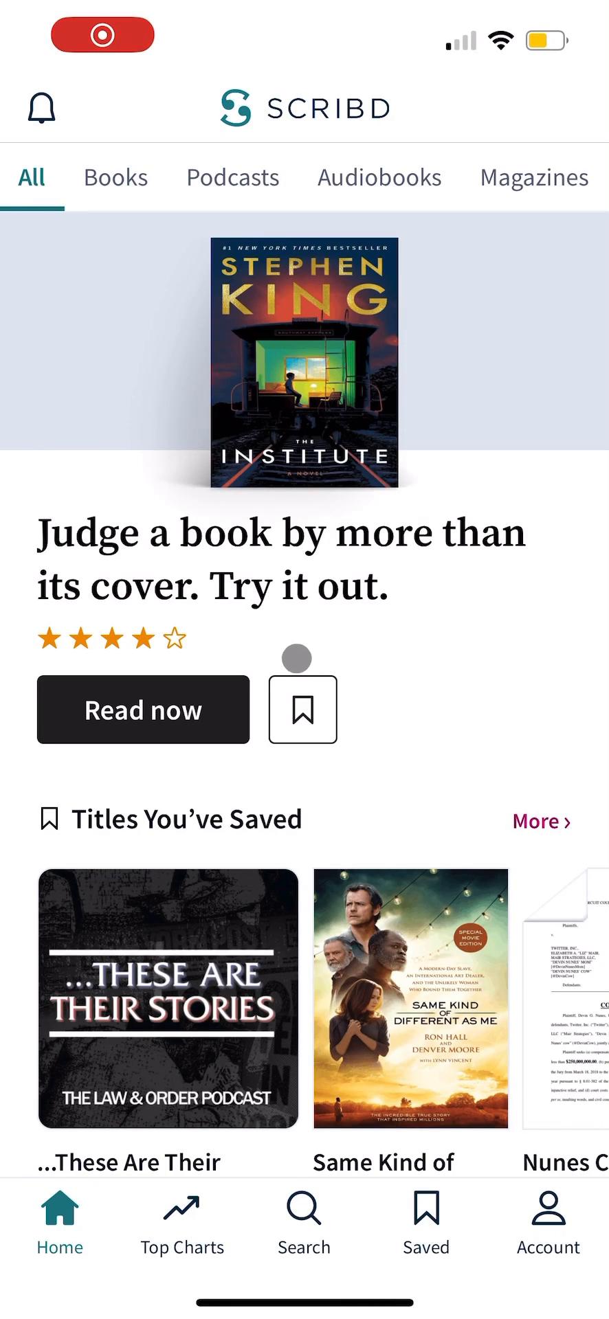 Discovering content on Scribd video screenshot