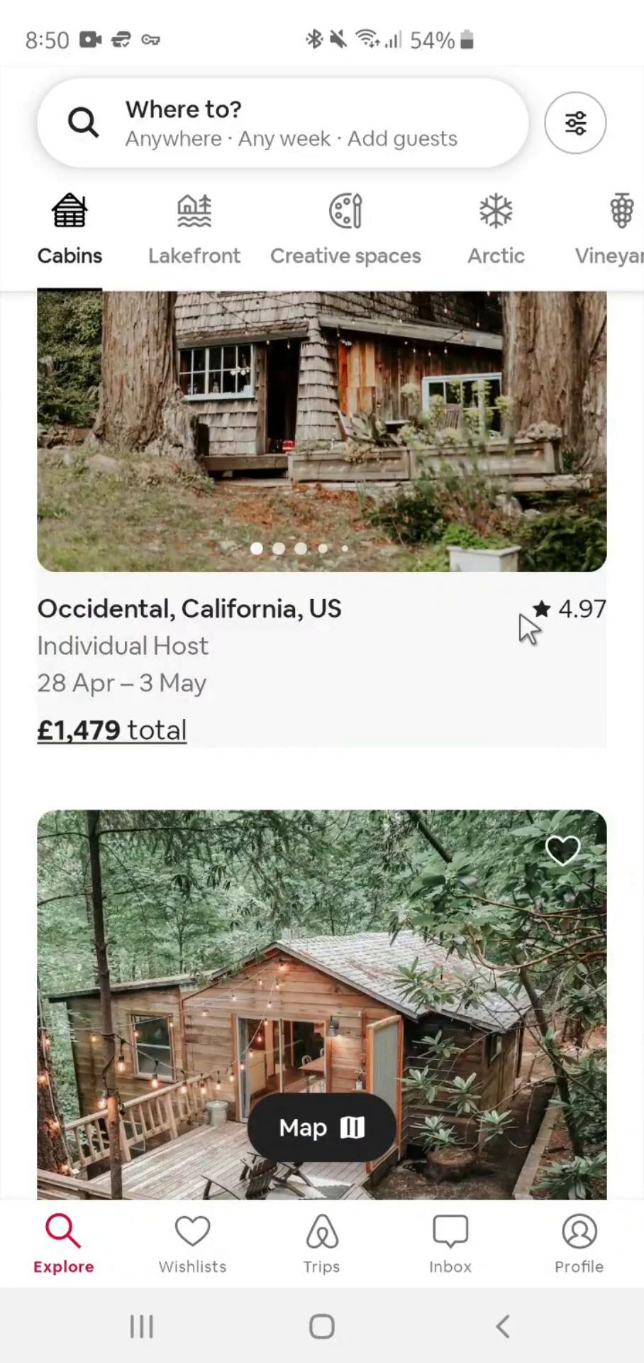 Screenshot of Sharing on Airbnb