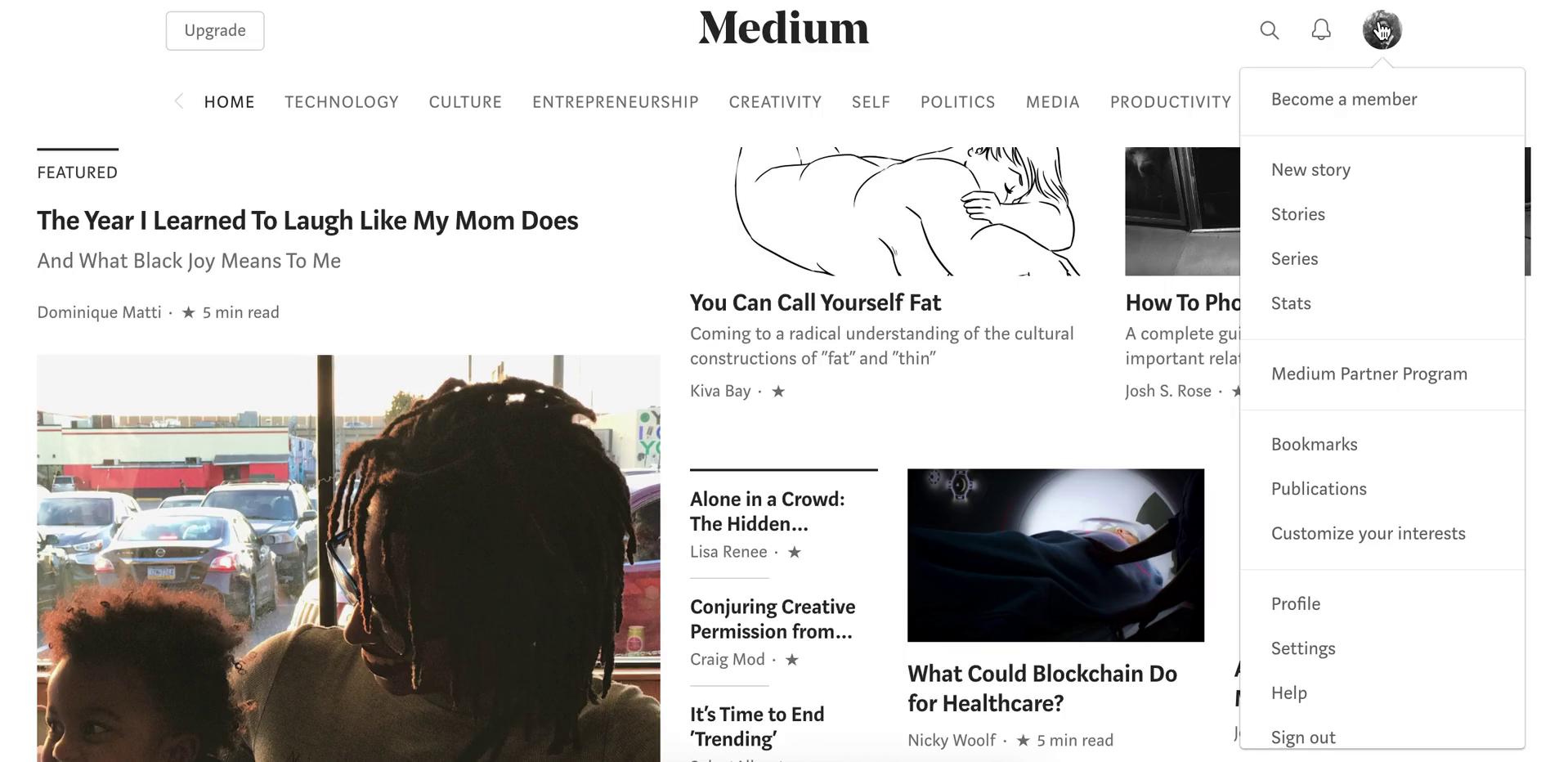 Screenshot of Deleting a publication on Medium