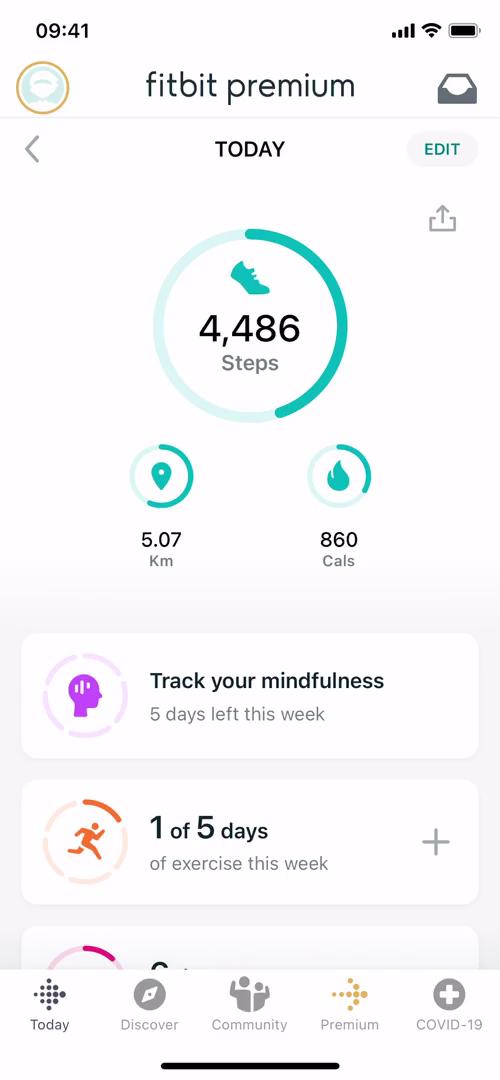 Joining a group on Fitbit video screenshot