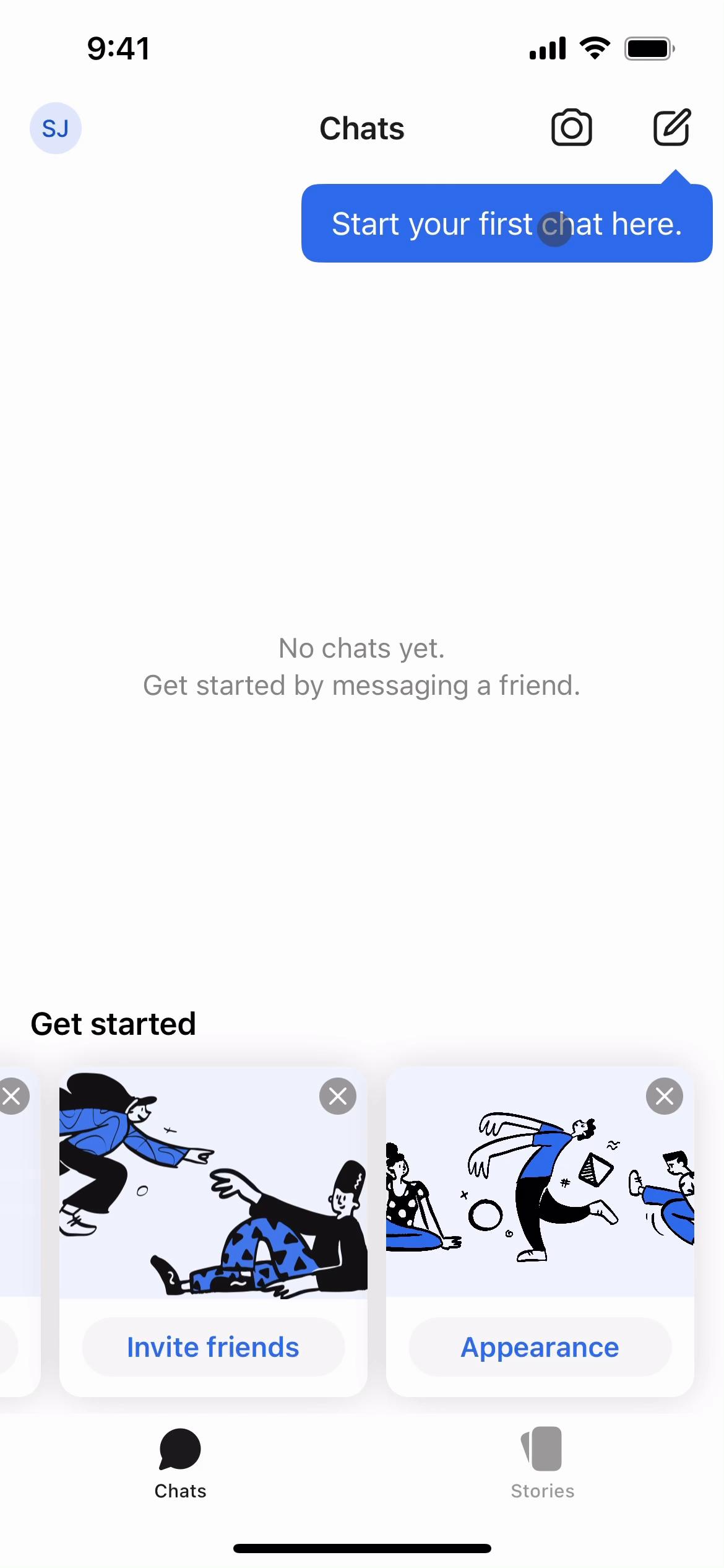 Screenshot of Inviting people on Signal