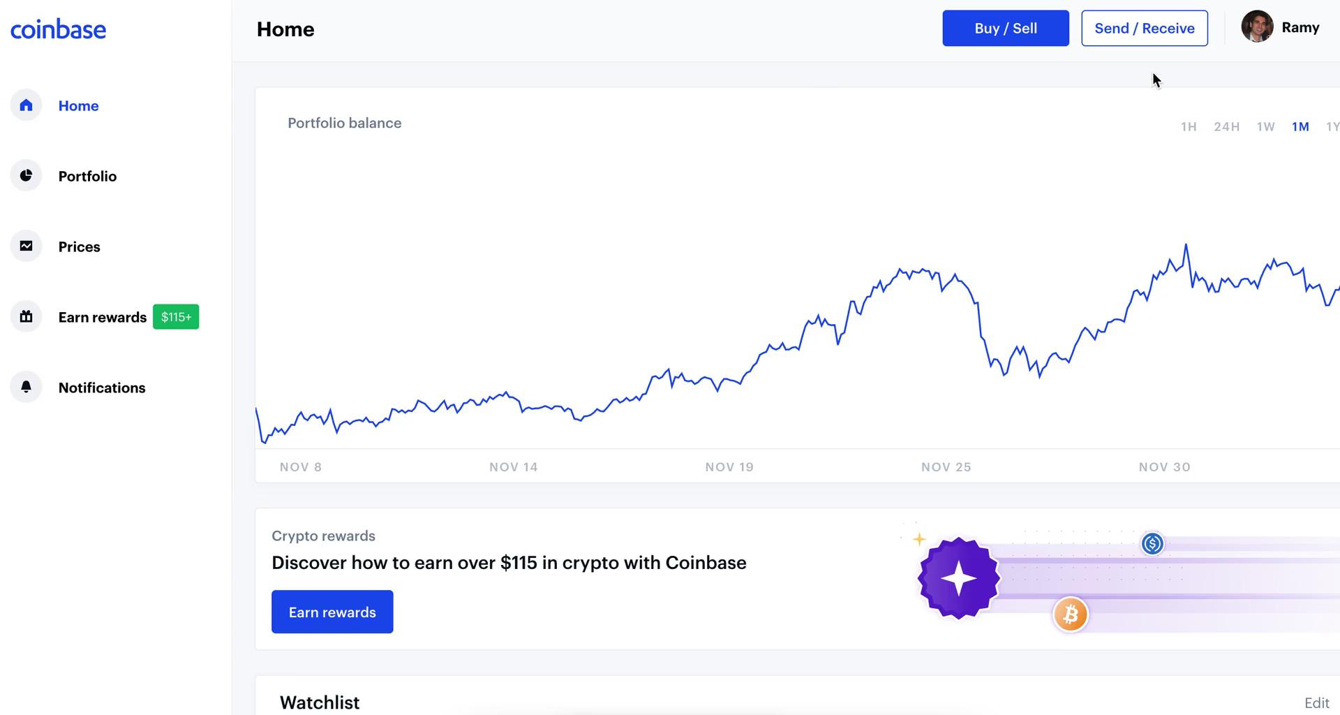 coinbase available to send